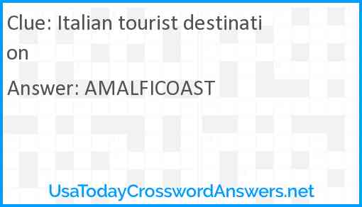 Italian tourist destination Answer
