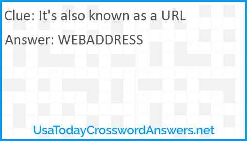 It's also known as a URL Answer