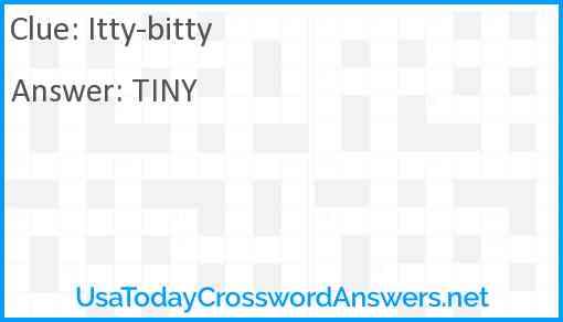 Itty-bitty Answer