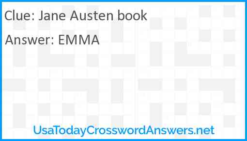 Jane Austen book Answer