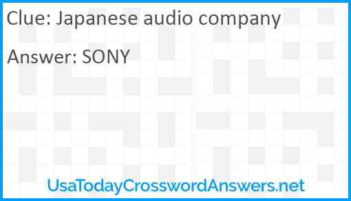Japanese audio company Answer