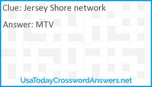Jersey Shore network Answer