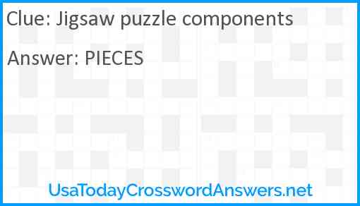 Jigsaw puzzle components Answer