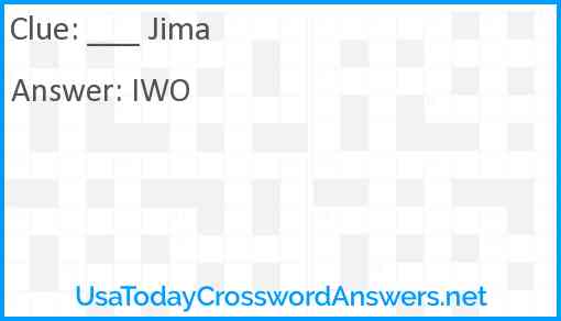 ___ Jima Answer