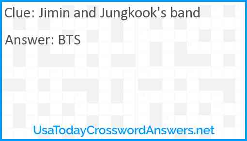 Jimin and Jungkook's band Answer