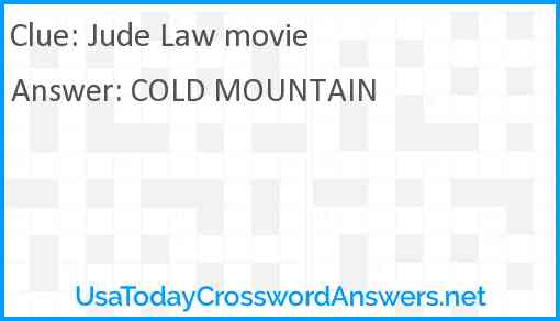 Jude Law movie Answer