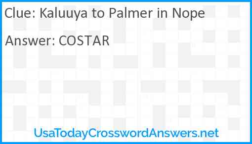 Kaluuya to Palmer in Nope Answer