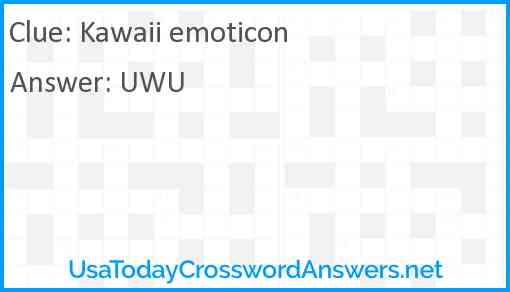 Kawaii emoticon Answer