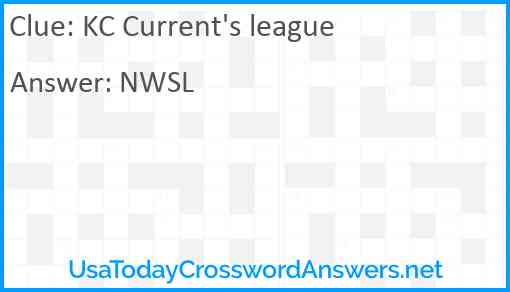 KC Current's league Answer