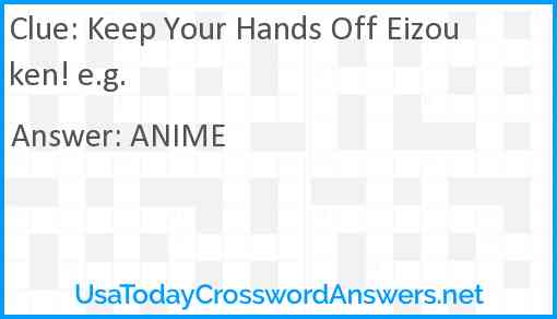 Keep Your Hands Off Eizouken! e.g. Answer