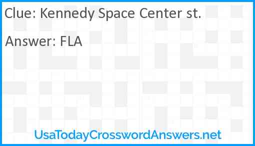 Kennedy Space Center st. Answer