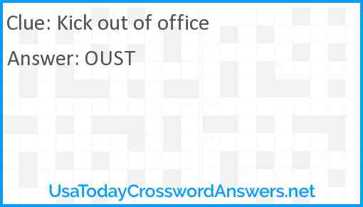 Kick out of office Answer