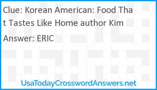 Korean American: Food That Tastes Like Home author Kim Answer