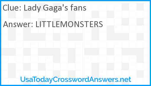 Lady Gaga's fans Answer