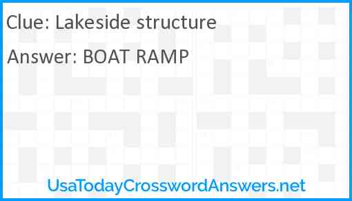 Lakeside structure Answer