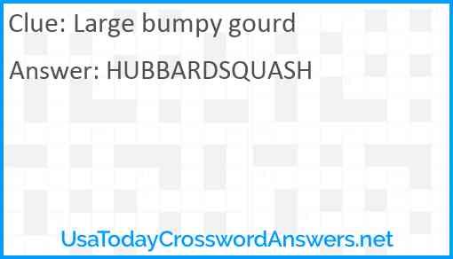 Large bumpy gourd Answer