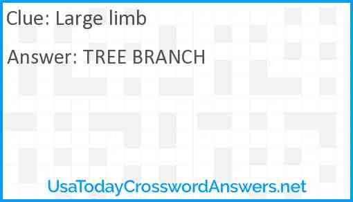 Large limb Answer