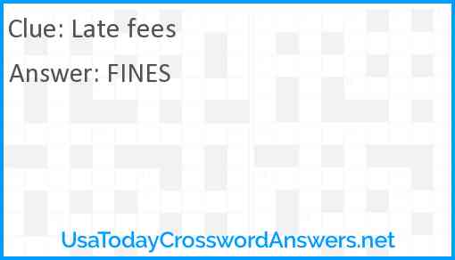 Late fees Answer