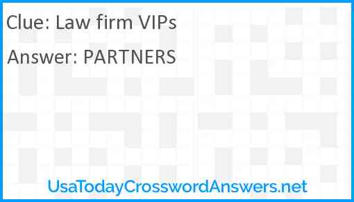 Law firm VIPs Answer