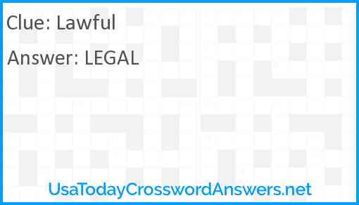 Lawful Answer