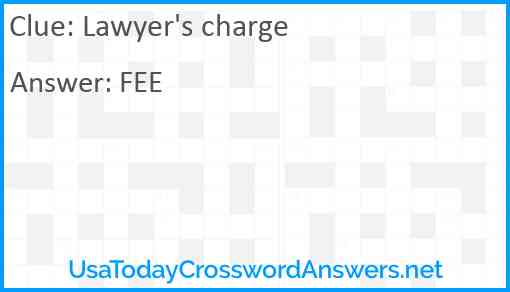 Lawyer's charge Answer