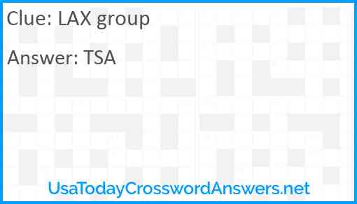 LAX group Answer