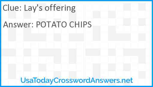 Lay's offering Answer