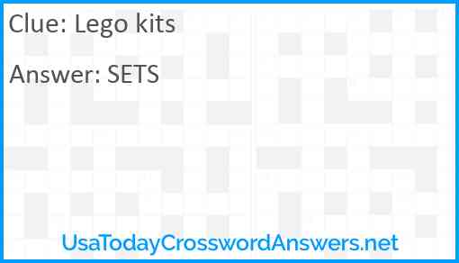 Lego kits Answer