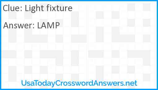 Light fixture Answer