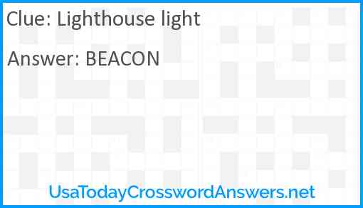 Lighthouse light Answer