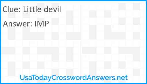 Little devil Answer