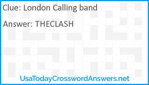 London Calling band Answer