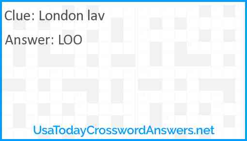 London lav Answer