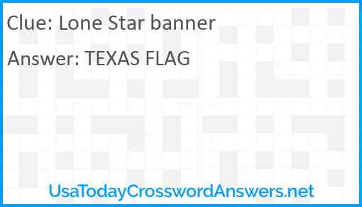 Lone Star banner Answer