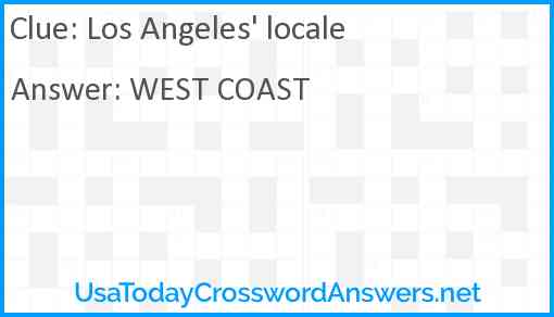 Los Angeles' locale Answer