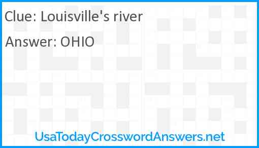 Louisville's river Answer