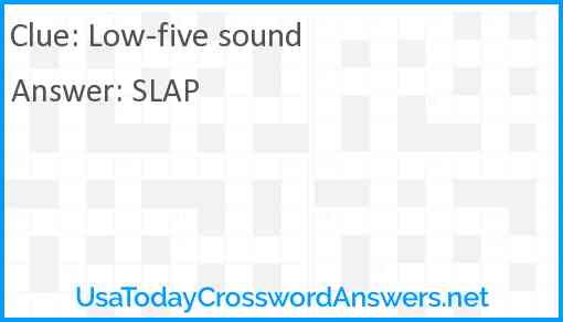 Low-five sound Answer