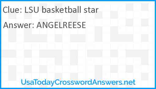 LSU basketball star Answer