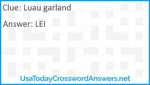 Luau garland Answer