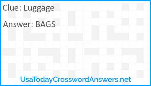 Luggage Answer