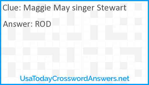 Maggie May singer Stewart Answer