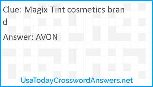 Magix Tint cosmetics brand Answer