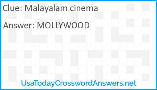 Malayalam cinema Answer