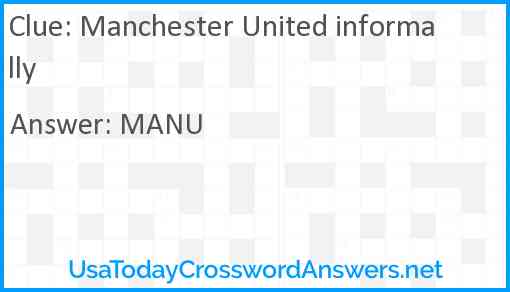 Manchester United informally Answer