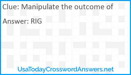 Manipulate the outcome of Answer