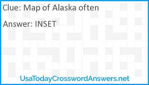 Map of Alaska often Answer