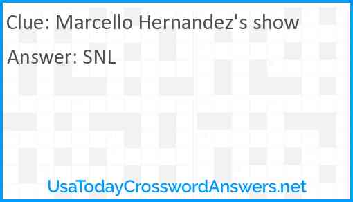 Marcello Hernandez's show Answer