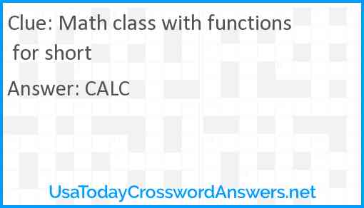 Math class with functions for short Answer