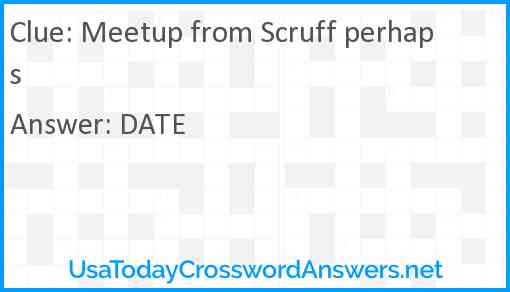 Meetup from Scruff perhaps Answer