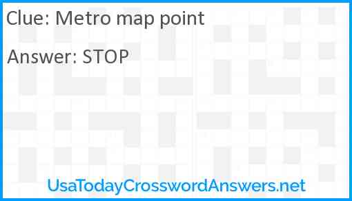 Metro map point Answer